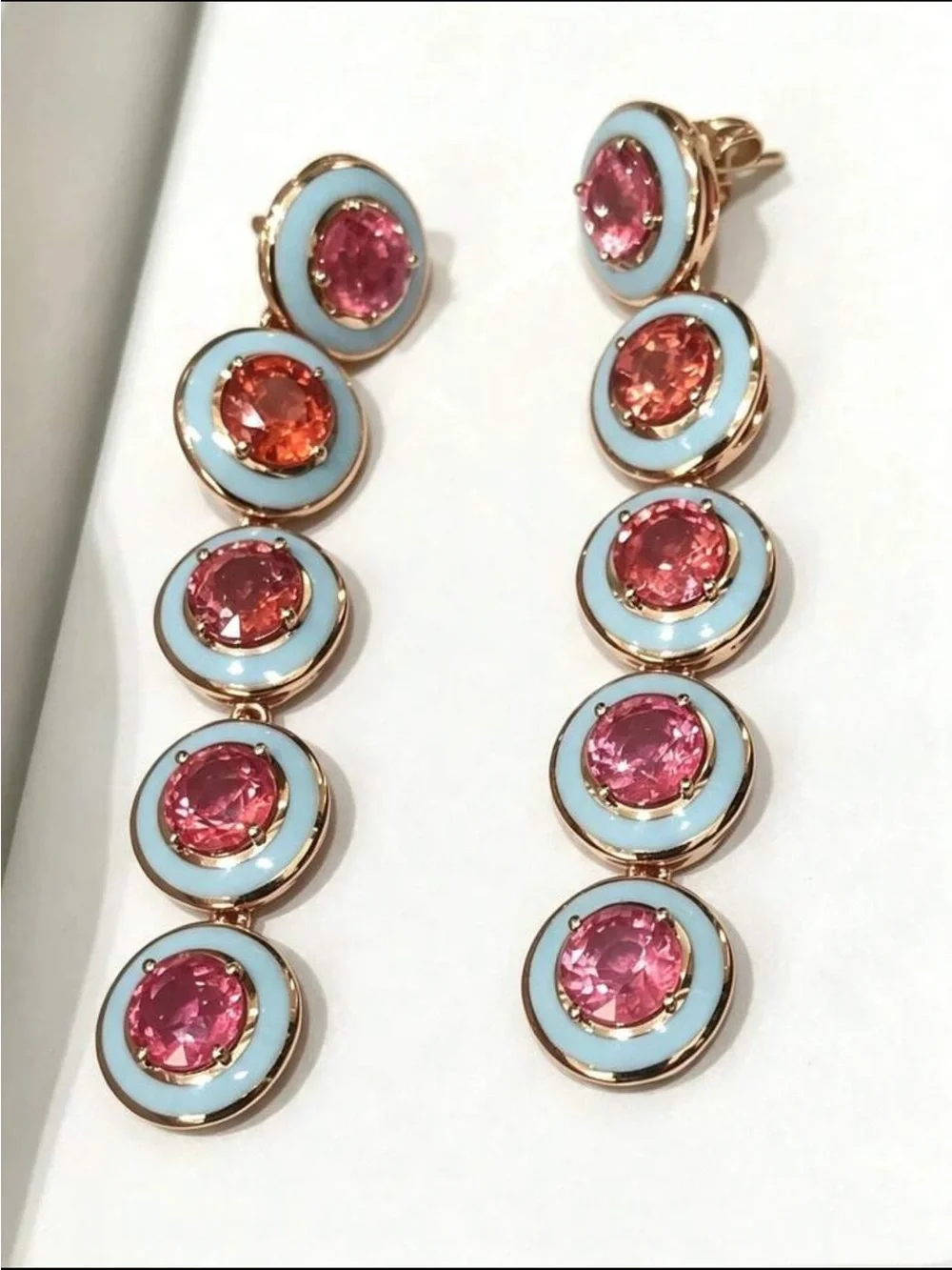 🏳️‍⚧️ Pink & Blue Drop Earrings 🏳️‍⚧️